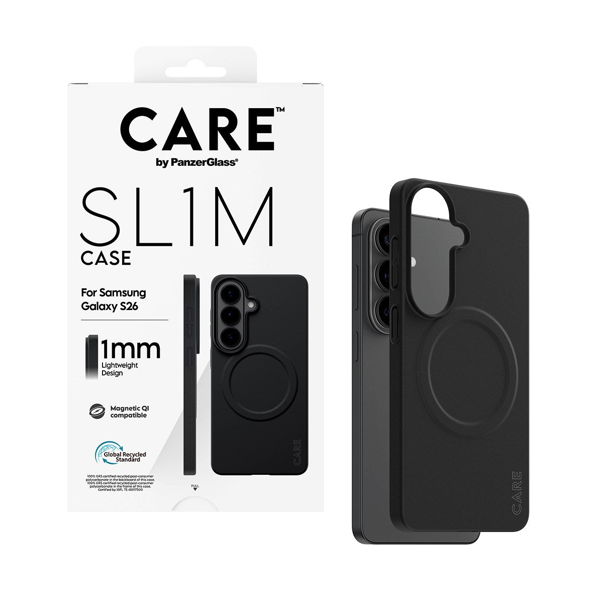 CARE™ by PanzerGlass® SL1M Case Sort m. Qi Samsung Galaxy S26